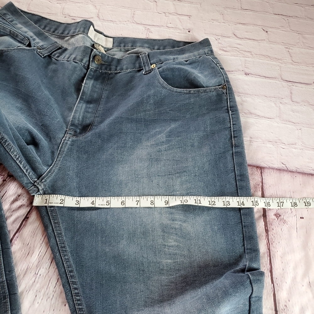 Free Planet Denim Blue Jeans Straight Leg Men's Size 40WX32L - Picture 12 of 12